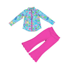Load image into Gallery viewer, Princess Paradise Girls Yoga Set | Princess Athletic Leggings Set