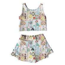 Load image into Gallery viewer, Princess Patch Girls Athletic Set | Princess Performance Top & Skort