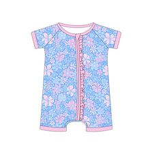 Load image into Gallery viewer, Blushing Blossoms Bamboo Baby Zippy | Floral Sleeper