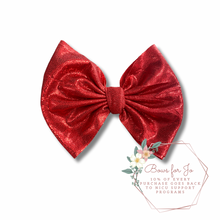 Load image into Gallery viewer, Red Sparkle Bow