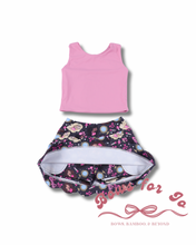Load image into Gallery viewer, Dreamhouse Glam Girls Athletic Set | Bamboo Performance Top & Skort | Pink Activewear