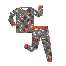 Load image into Gallery viewer, Monster Truck Mayhem Bamboo Two-Piece Pajama Set for Kids | Monster Truck Pajamas