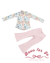 Load image into Gallery viewer, Princess Patch Girls Yoga Set | Princess Athletic Leggings Set