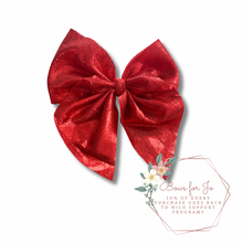 Load image into Gallery viewer, Red Sparkle Bow