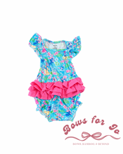 Load image into Gallery viewer, Princess Paradise Bamboo Ruffle Romper for Girls | Fairytale Boutique Outfit
