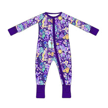 Load image into Gallery viewer, Tangled Blooms Bamboo Zippy | Floral Bamboo Baby Sleeper