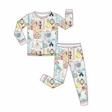 Load image into Gallery viewer, Princess Patch Bamboo Two-Piece Pajama Set | Girls Princess Pajamas