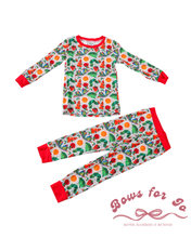 Load image into Gallery viewer, Hungry Little Learner Bamboo Two-Piece Pajama Set for Kids | Back to School Sleepwear