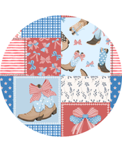 Load image into Gallery viewer, All American Darling Bamboo Ruffle Romper for Baby Girls | Patriotic Outfit