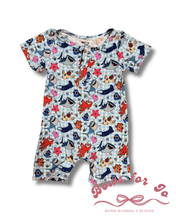 Load image into Gallery viewer, Lucky Fin Bamboo Shorts Romper | Ocean-Inspired Baby & Toddler Outfit