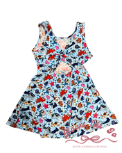 Load image into Gallery viewer, Lucky Fin Bamboo Play Dress for Girls | Ocean-Inspired Twirl Dress