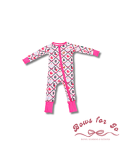 Load image into Gallery viewer, Christmas Charm Bamboo Zippy | Baby & Toddler Christmas Pajamas