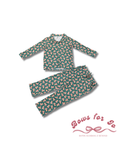 Load image into Gallery viewer, Holiday Hugs Adult Bamboo Pajama Set | Christmas Pajamas