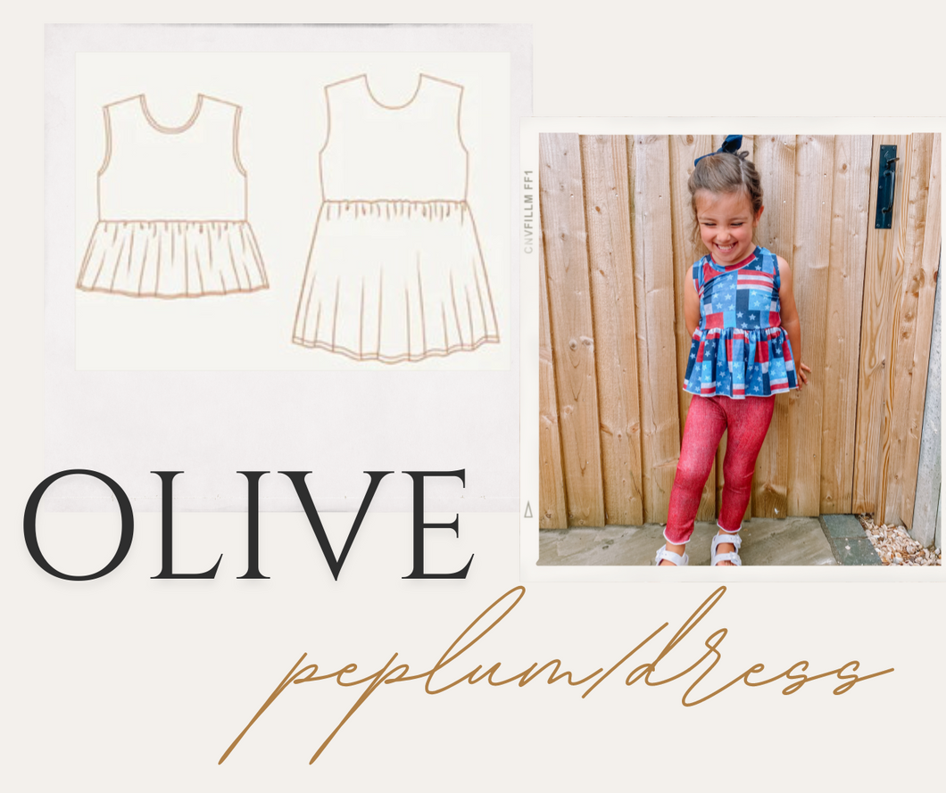 Olive Peplum/Dress