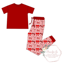 Load image into Gallery viewer, Cupid&#39;s Bows Bamboo Adult Jogger Set- PREORDER
