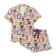 Load image into Gallery viewer, Bookworm Bliss Bamboo Pajama Set- PREORDER tat 8-10 weeks before shipping
