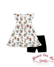 Load image into Gallery viewer, You&#39;ve Got a Friend in Me Bamboo Peplum and Shorts Set
