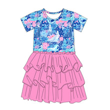 Load image into Gallery viewer, Ice Queen Dreams Bamboo Ruffle Dress
