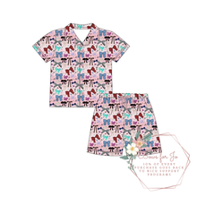 Load image into Gallery viewer, Dress Like a Daydream Shorts Two Piece Set Kids and Adult
