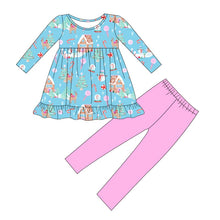 Load image into Gallery viewer, Candy Cane Cottage Peplum Set PREORDER- TAT 8-10 weeks before shipping
