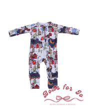 Load image into Gallery viewer, Christmas Village Bamboo Zippy
