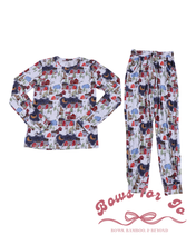 Load image into Gallery viewer, Christmas Village Bamboo Adult Jogger Set
