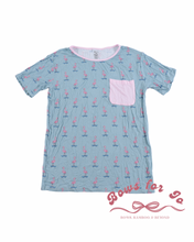 Load image into Gallery viewer, Flamingo Fun Bamboo Pocket Tee
