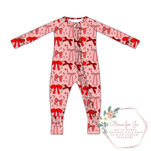 Load image into Gallery viewer, Cupid&#39;s Bows Ruffle Zippy PREORDER- TAT 6-8 weeks before shipping
