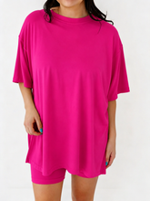 Load image into Gallery viewer, Pink Bamboo Lounge Set for Women | Soft Bamboo Set
