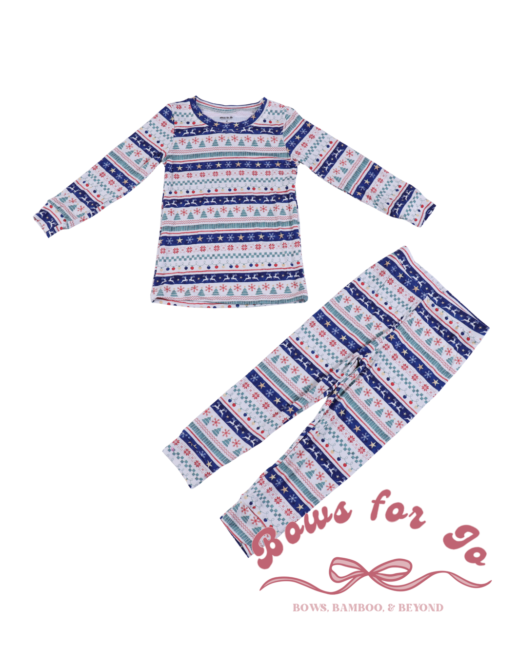 Fair Isle Bamboo Kids Two Piece Set