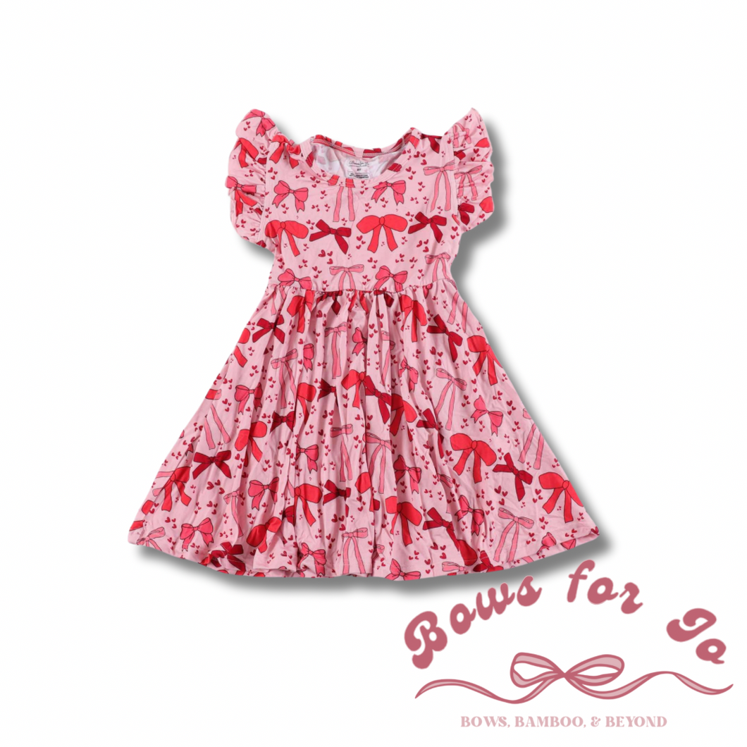 Cupid's Bows Ruffle Twirl Dress