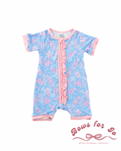Load image into Gallery viewer, Blushing Blossoms Bamboo Baby Zippy | Floral Sleeper
