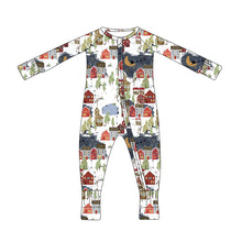 Load image into Gallery viewer, Christmas Village Bamboo Zippy
