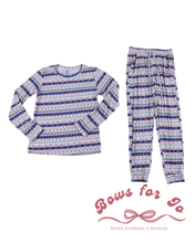 Load image into Gallery viewer, Fair Isle Bamboo Adult Jogger Set
