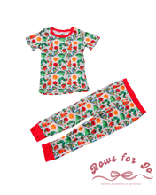 Load image into Gallery viewer, Hungry Little Learner Bamboo Two-Piece Pajama Set for Kids | Back to School Sleepwear
