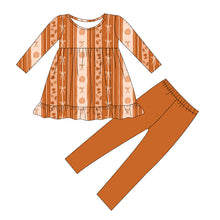 Load image into Gallery viewer, Fall in Line Bamboo Peplum and Leggings Set
