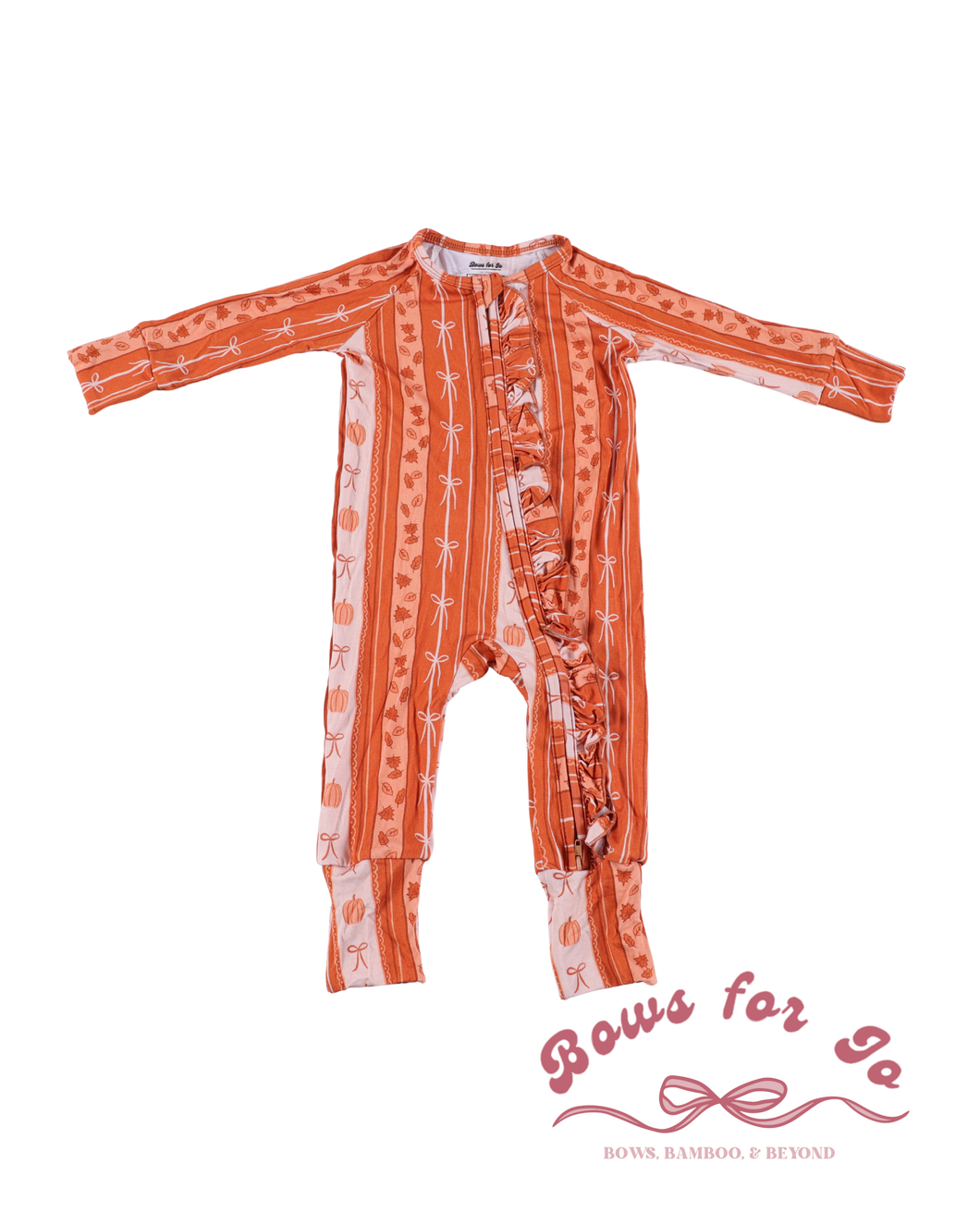 Fall in Line Bamboo Ruffle Zippy