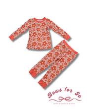 Load image into Gallery viewer, Groovy Blooms Bamboo Kids Two Piece Set
