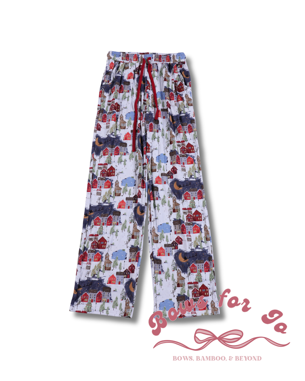 Christmas Village Bamboo Men's Pajama Pants