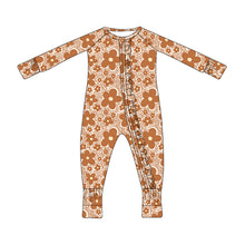 Load image into Gallery viewer, Groovy Blooms Bamboo Ruffle Zippy
