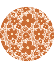 Load image into Gallery viewer, Groovy Blooms Bamboo Ruffle Zippy
