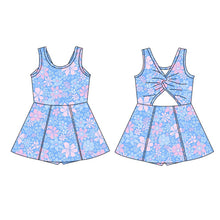Load image into Gallery viewer, Blushing Blossoms Girls Athletic Dress | Floral Performance Dress

