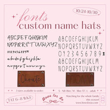 Load image into Gallery viewer, Custom Name Beanie PREORDER- TAT 6-8 WEEKS from close of preorder

