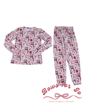 Load image into Gallery viewer, Stamps to Santa Bamboo Adult Jogger Set
