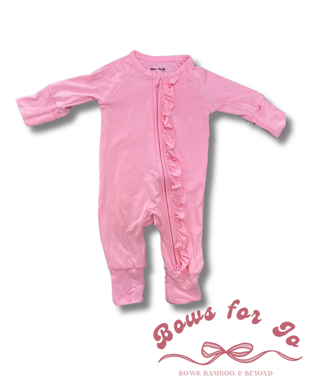 Bubble Gum Pink Bamboo Zippy