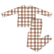 Load image into Gallery viewer, Winter Plaid Bamboo Adult Jogger Set
