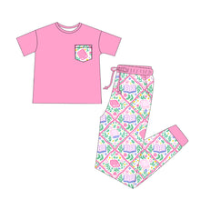 Load image into Gallery viewer, Petals &amp; Pages Bamboo Adult Jogger Set- PREORDER tat 8-10 weeks before shipping
