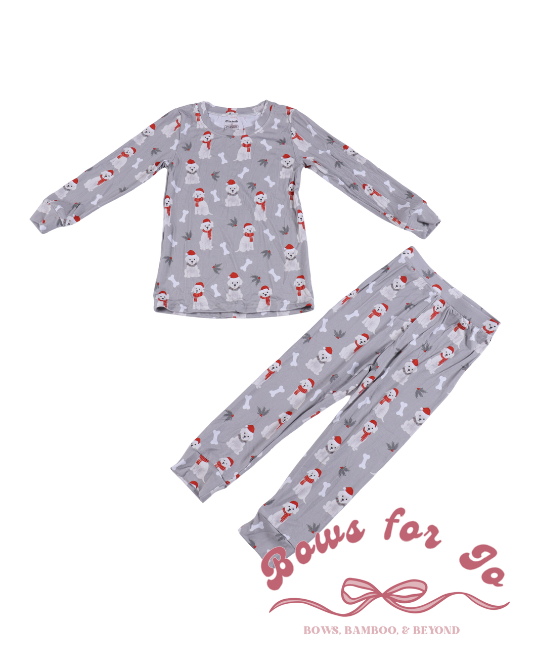Labrador Christmas Bamboo Kids Two Piece Set