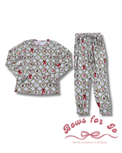 Load image into Gallery viewer, Sensational Six Christmas Bamboo Adult Jogger Set
