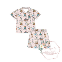 Load image into Gallery viewer, Princess Mash-Up Shorts Two Piece Kids Set
